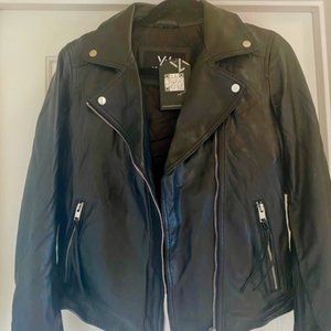 NWT!   All Saints Dalby 100% Leather Jacket